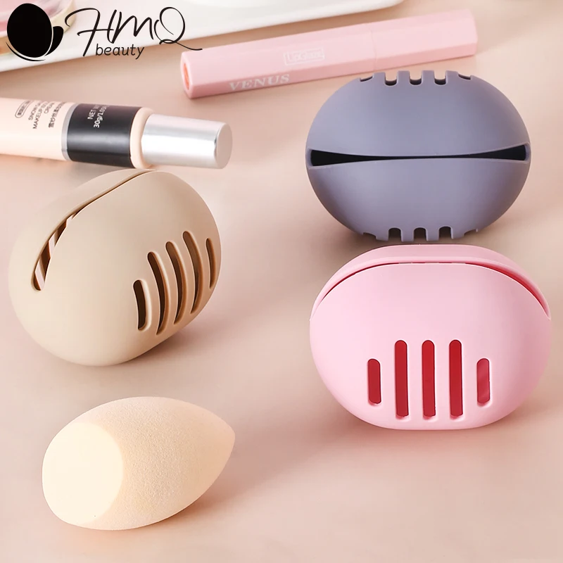 

1Pcs Makeup Sponge Holder Eco-Friendly Silicone Multi-hole Beauty Blender Storage Case Travel Protable Cosmetic Puff Holder Box
