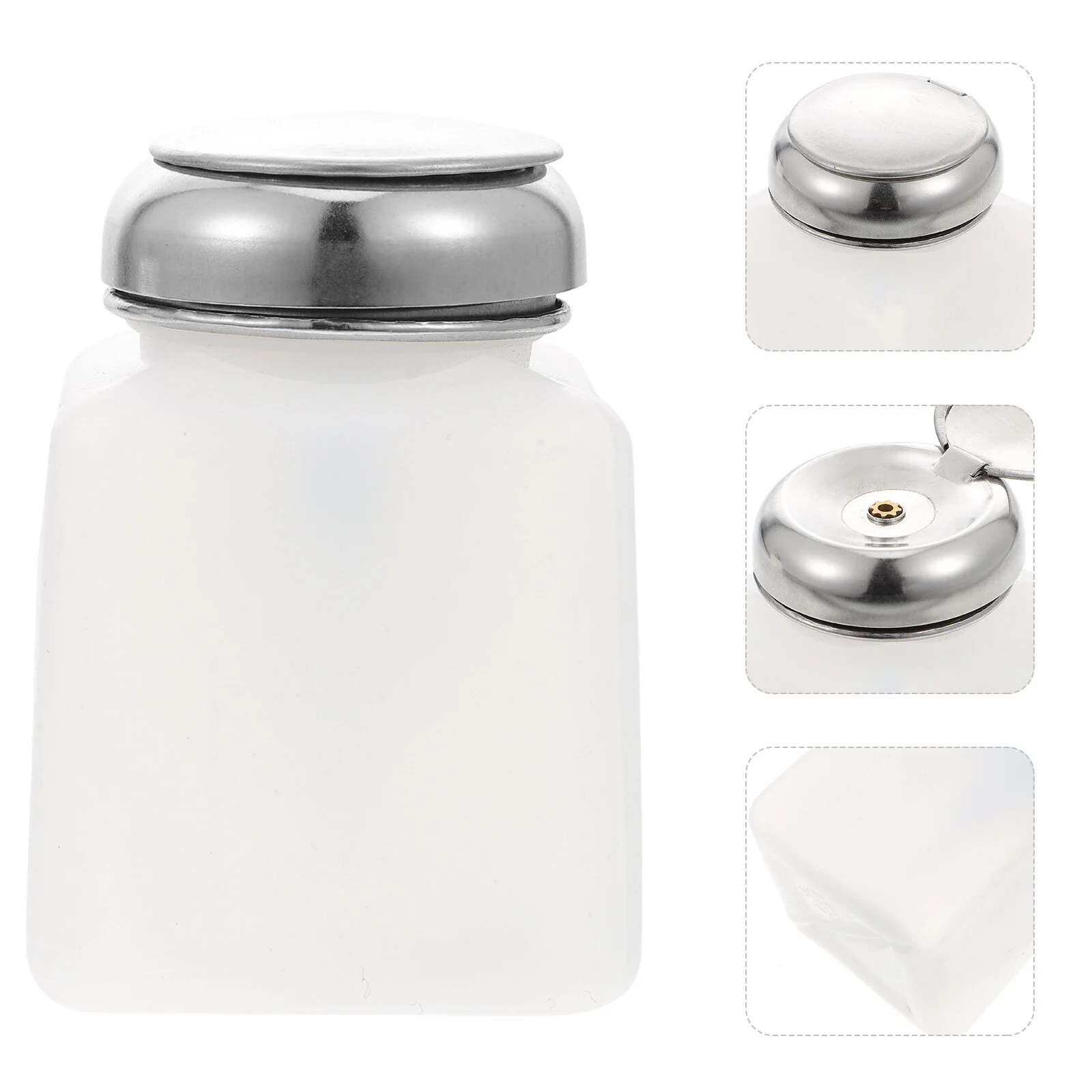 

2Pcs 100ml Anti-static Pressure Bottle Pump Dispenser for Storing Liquid (White)