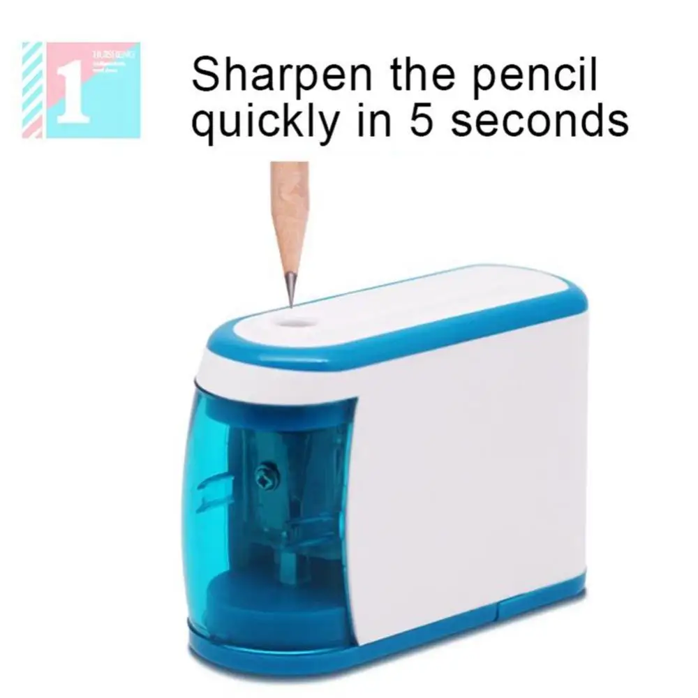 

Portable Electric Automatic Pencil Sharpener Students School Office Stationery
