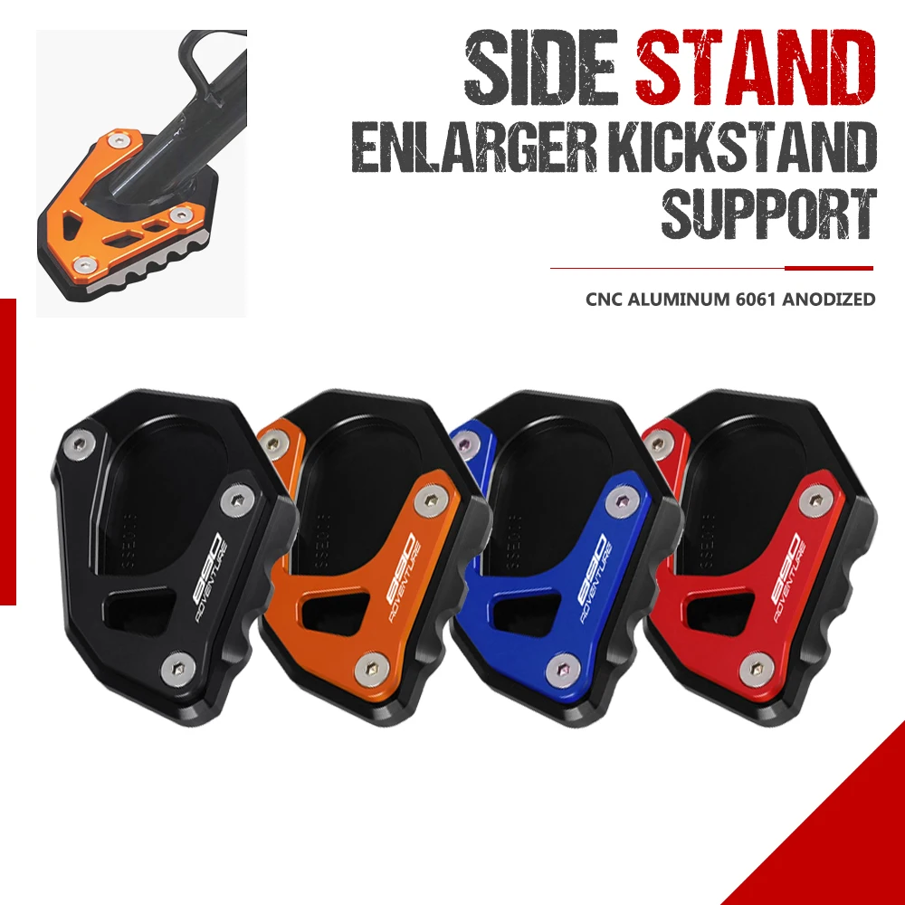 

FOR 890 Adventure / R S 2020 2021 2022 2023 Motorcycle Side Stand Pad Plate Kickstand Enlarger Support Extension 890Adventure