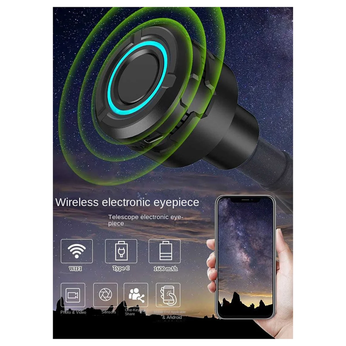 Модернизированный 4K HD WIFI электронный окуляр астрономический телескоп камера 5