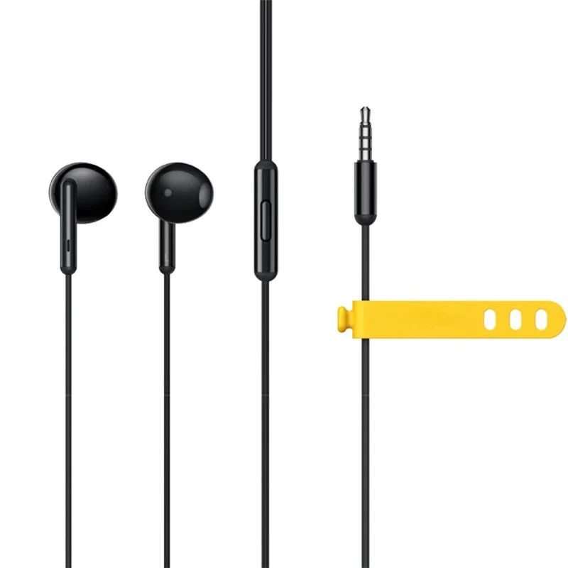 

Banggood Buds Classic Earphone 3.5mm Wired Earbuds 14.2mm Large Driver Stereo Half In-ear Music Headphone with Mic Music buffs