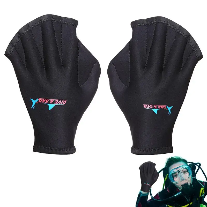 

Paddle Gloves Swimming Gloves Aqua Fit Swim Training Gloves Neoprene Thermal Water Gloves Webbed Fitness Training Swim Gloves