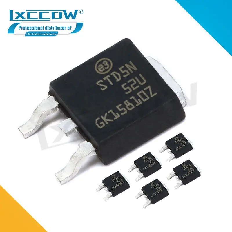 

5pcs STD5N52U TO-252 5N52U TO252 STD5N52 SOT 5N52K