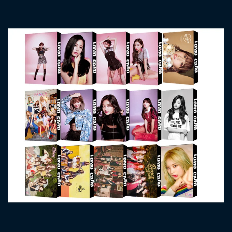 

30/Set KPOP TWICE LOMO Box Small Card Set High Quality Signed Small Cards Collection Small Cards Photo Cards gift fan Collection