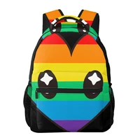 casual new simple women backpack for teenage travel shoulder bag rainbow of love