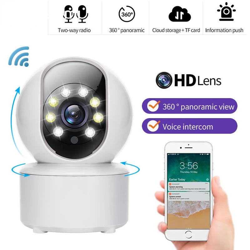 

Camera 5G WiFi 1080P HD Mini Indoor Wireless Automatic Tracking Smart Home Security Baby Pet Monitor Surveillance Camera