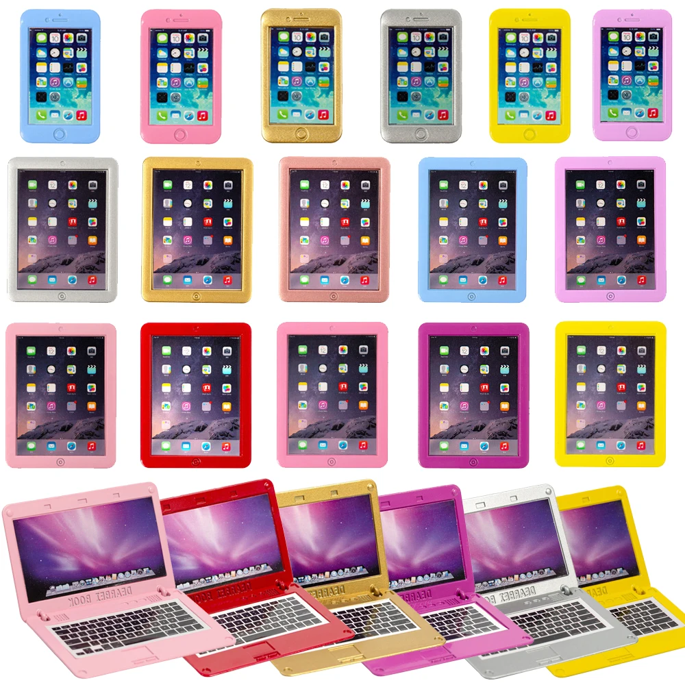 Мини-ноутбук Ipad Mobile 1:12 аксессуары для кукольного домика металлический материал