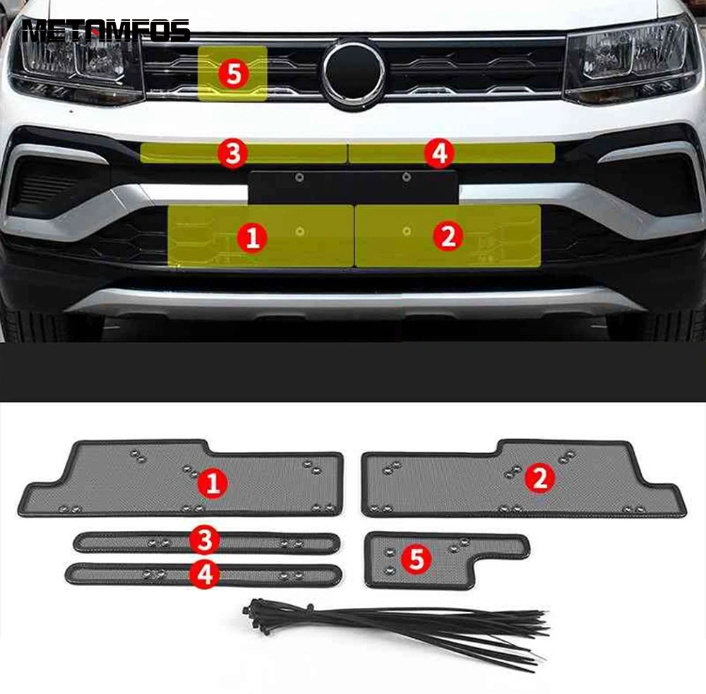 

For Volkswagen T-cross Tcross 2018-2020 2021 2022 Car Front Grille Insect Proof Net Mesh Dust Garbage Proof Inserts Accessories