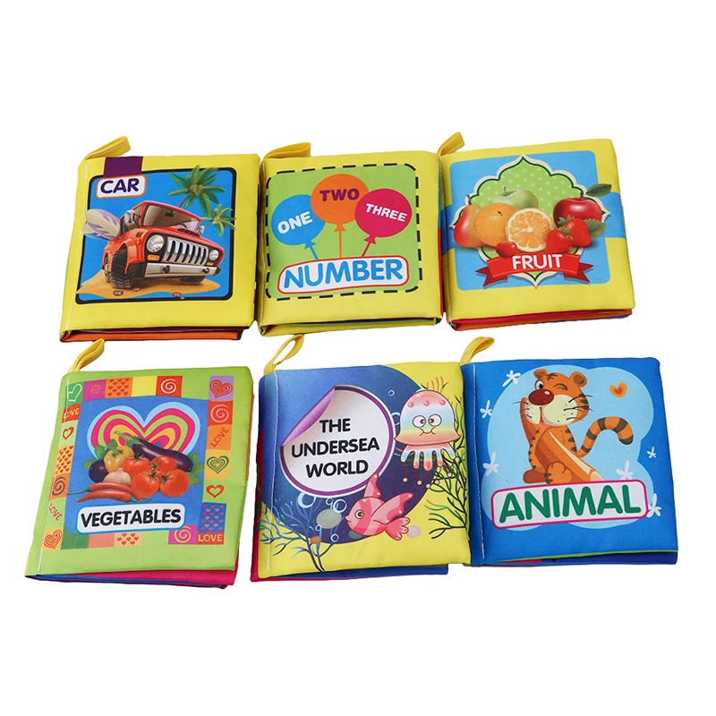 

New Cloth Baby Book Intelligence Development Educational Toy Soft Cloth Learning Cognize Books For 0-12 Months Kids Quiet Book