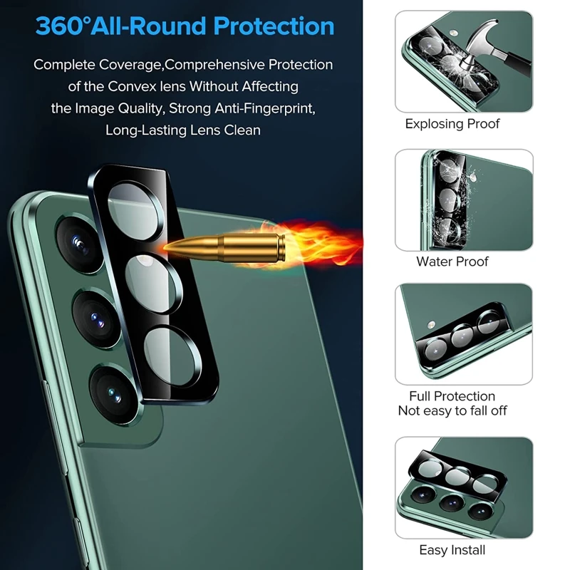 

for galaxy S22 Camera Lens Protector Tempered Glass Camera Film Accessories