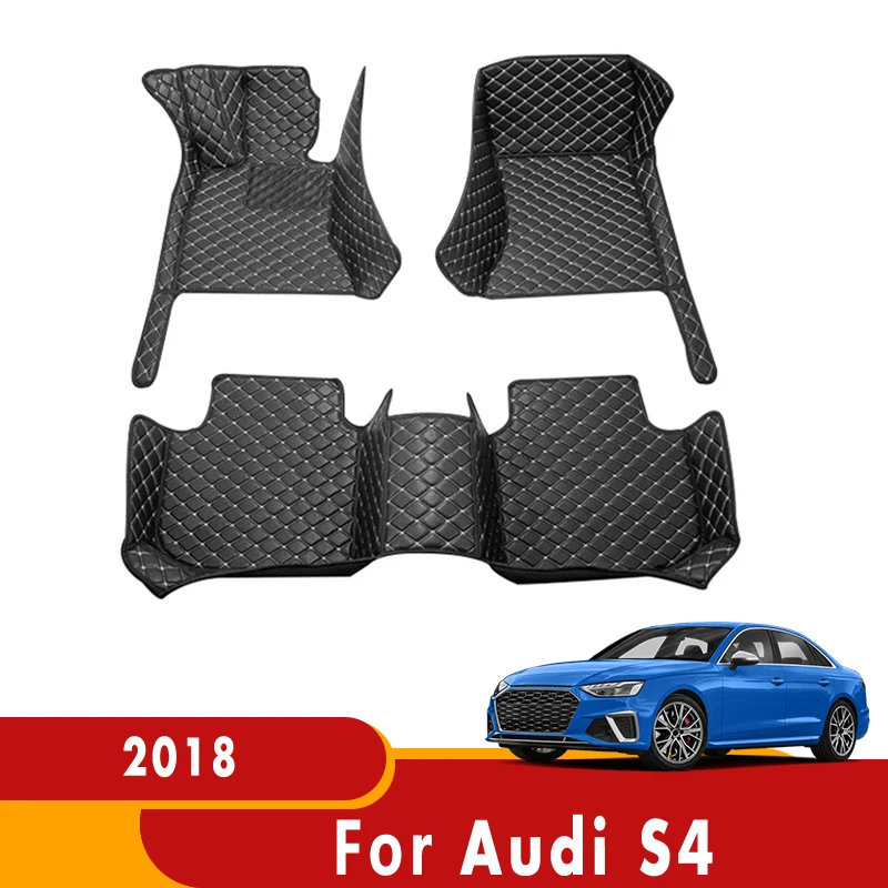 Custom Carpets For Audi S4 2020 2019 2018 Waterproof  Car Floor Mats Car Accessories Interiors Auto Styling Front And Rear Rugs