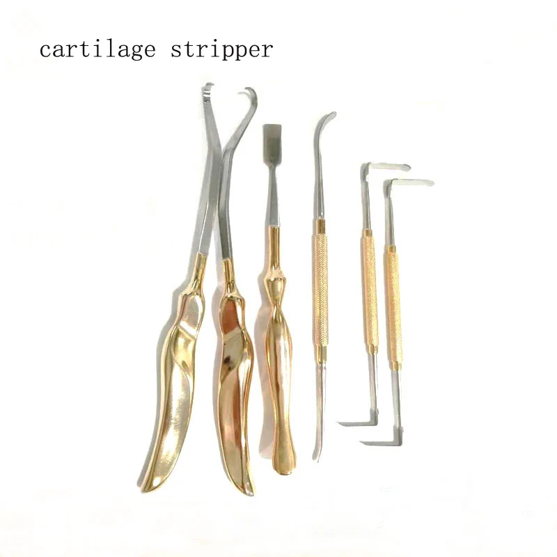 

Rib cartilage peeler six-piece nose plastic equipment left and right shovel wooden handle double-head peeling hook