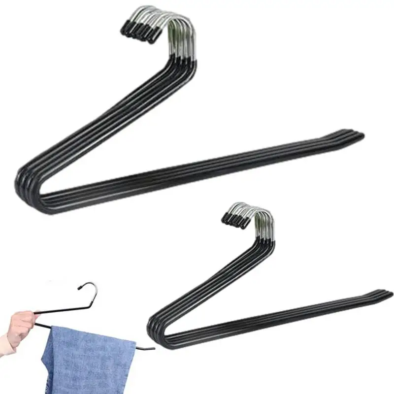 

Trouser Hanger Sturdy Open Ended Trouser Hangers Organizers Pack Of 10 Non-Slip Closet Organizer For Jeans Clothes Trousers