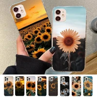 sunflower phone case for iphone 11 12 13 mini pro max 8 7 6 6s plus x 5 se 2020 xr xs case shell