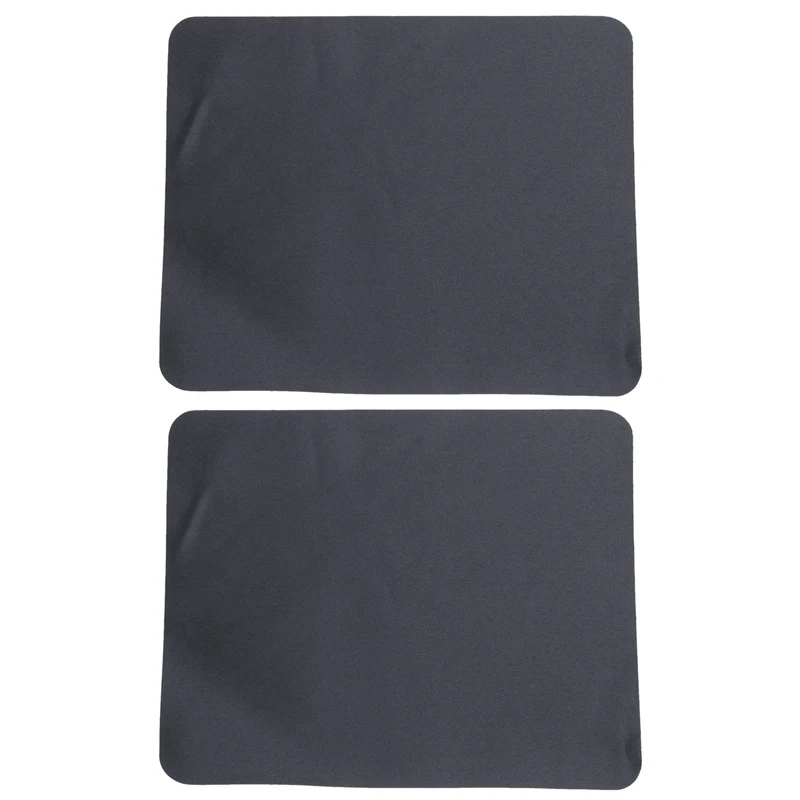 

2X Black Optical Mouse Pad Mat Black For Laptop PC