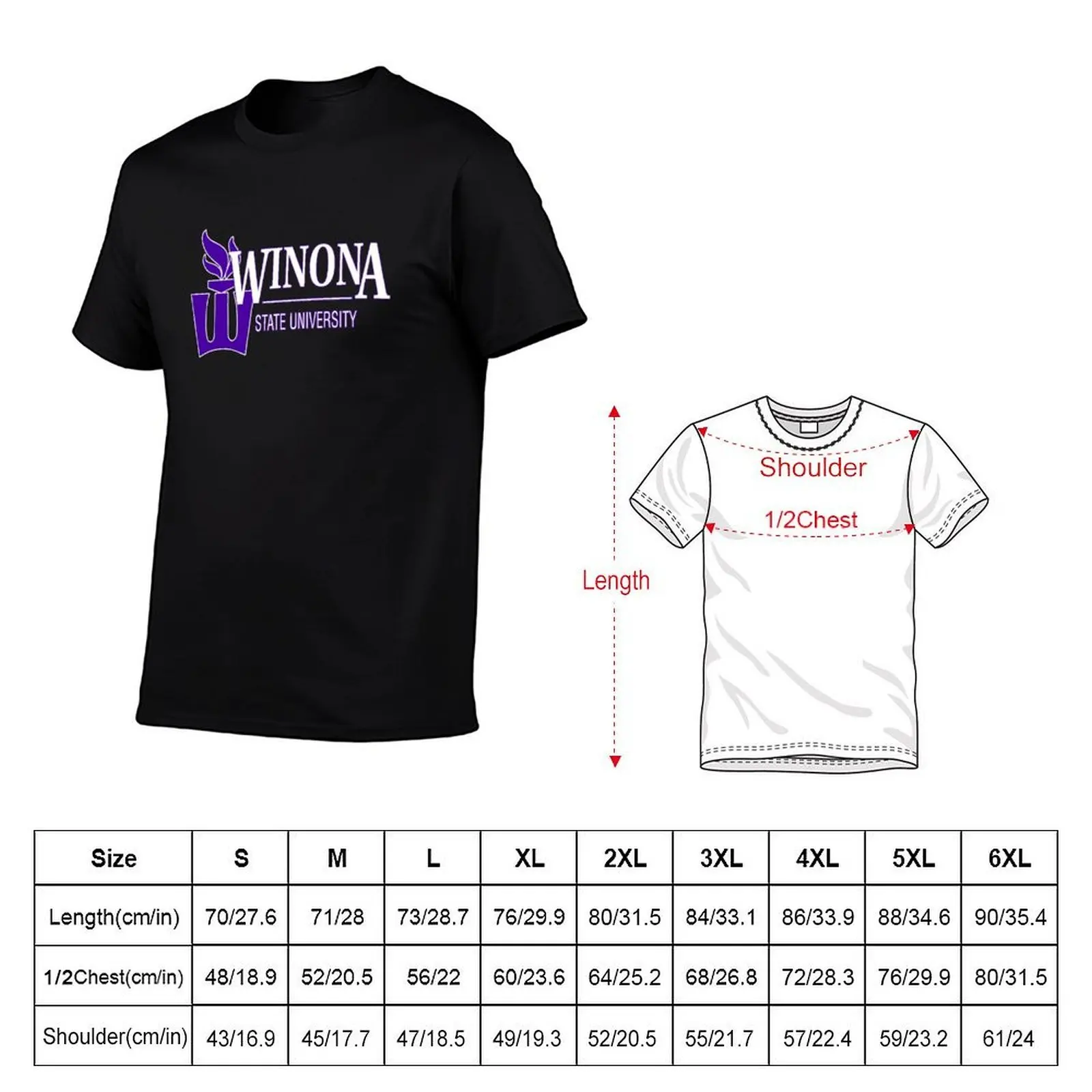 Футболка Winona State University, базовая повседневная одежда, топ с короткими рукавами (art.: 3920dbe06de85) - 3920dbe06de85