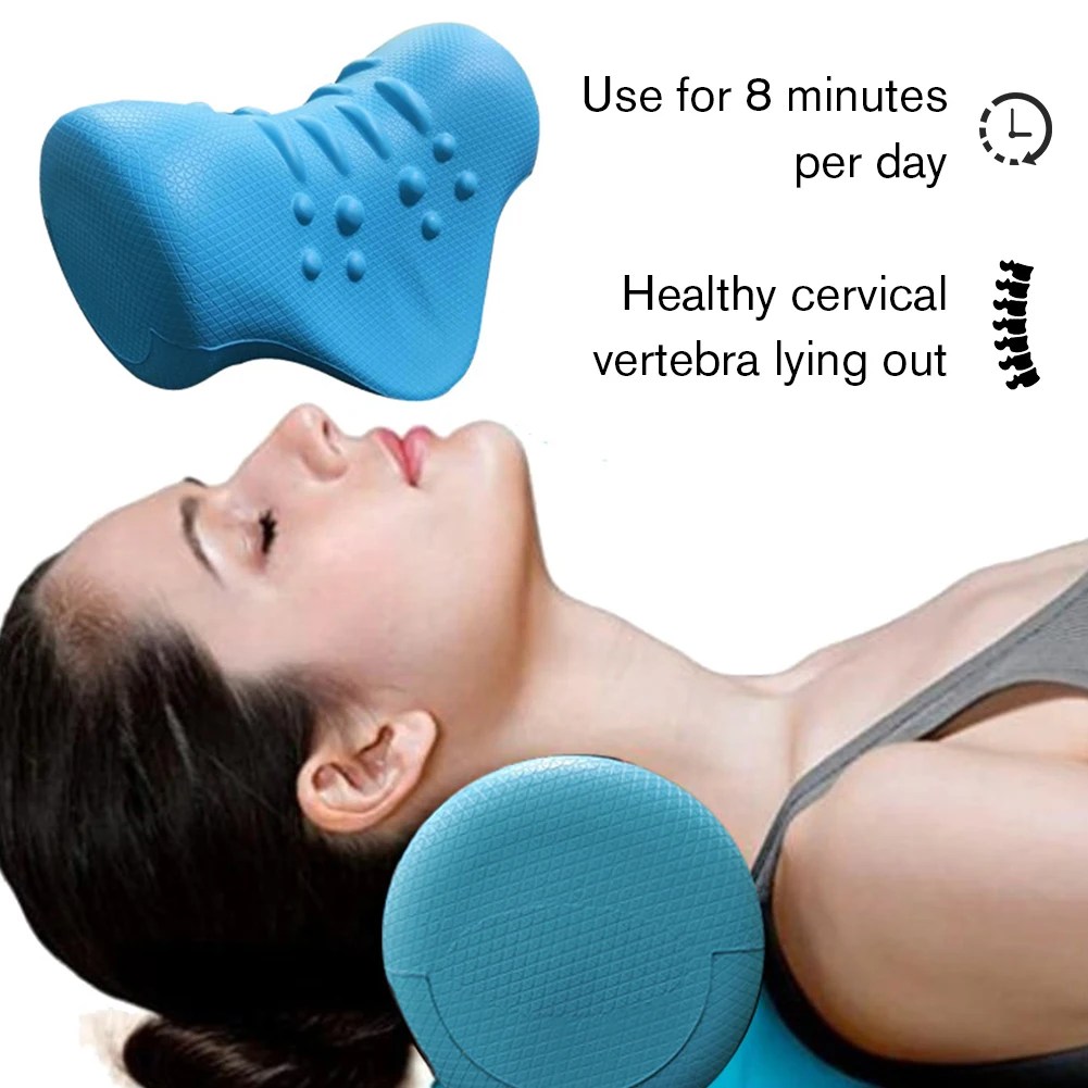 

Подушка массажная для шеи и плеч, Растяжитель шейного отдела позвоночника, устройство для выравнивания и выпрямления позвоночника, для снятия боли в мышцах тела
