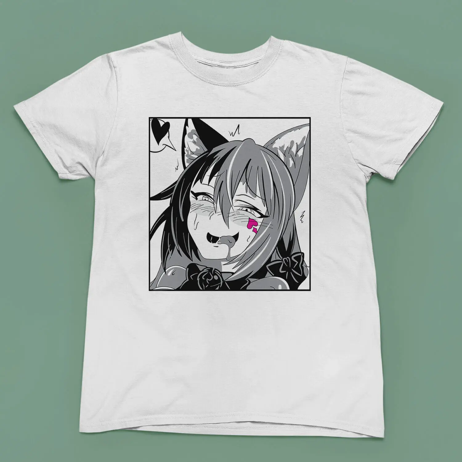 Футболка Hentai Cat Girl – аниме-арт Ecchi — футболка для мужчин женщин и детей