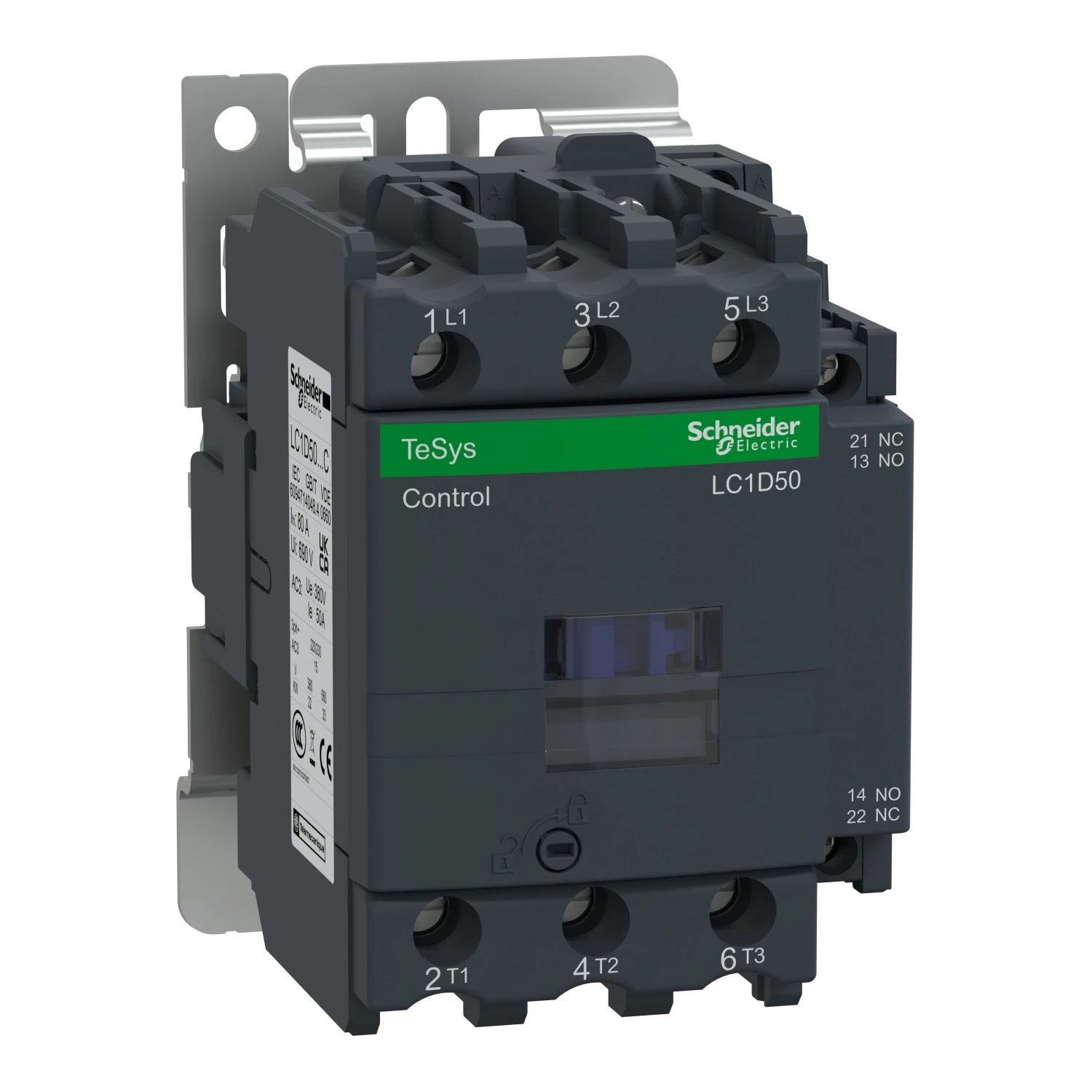 Контактор LC1D50Q7C TeSys LC1-D - 3-полюсный - AC-3 440В 50 А - катушка 380 В AC (art.: 3920d1cd89e92) - 3920d1cd89e92