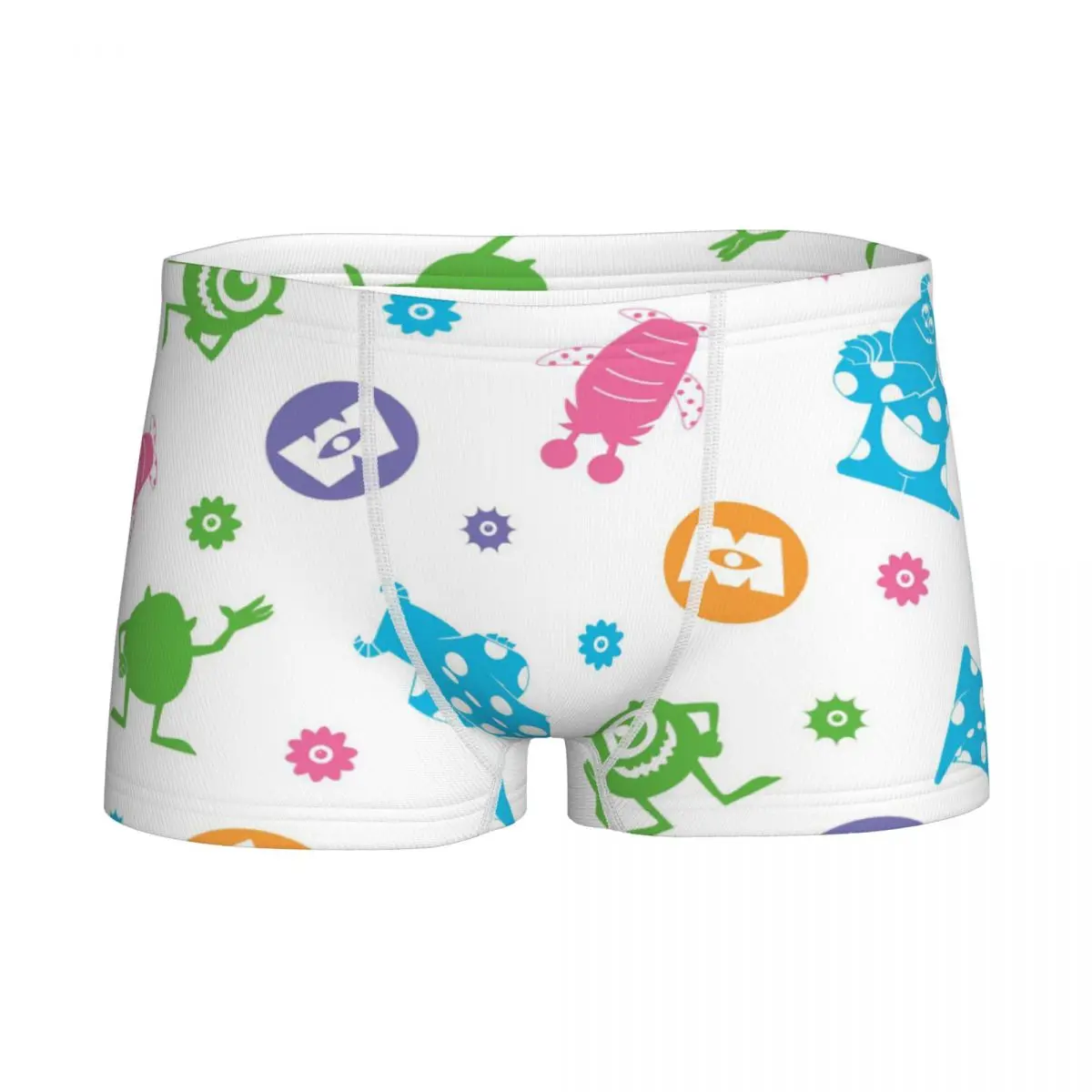 

Boys Monster Cartoon Anime Plaid Boxers Cotton Young Underwear Men Shorts Funny Teenagers Underpants