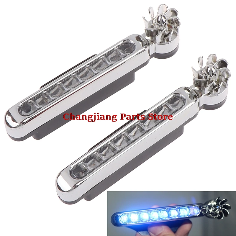 

1 шт. универсальные ветрозащитные 8 светодиодсветодиодный Автомобильные дневные ходовые огни противотуманные предупреждающие Автомобильн...