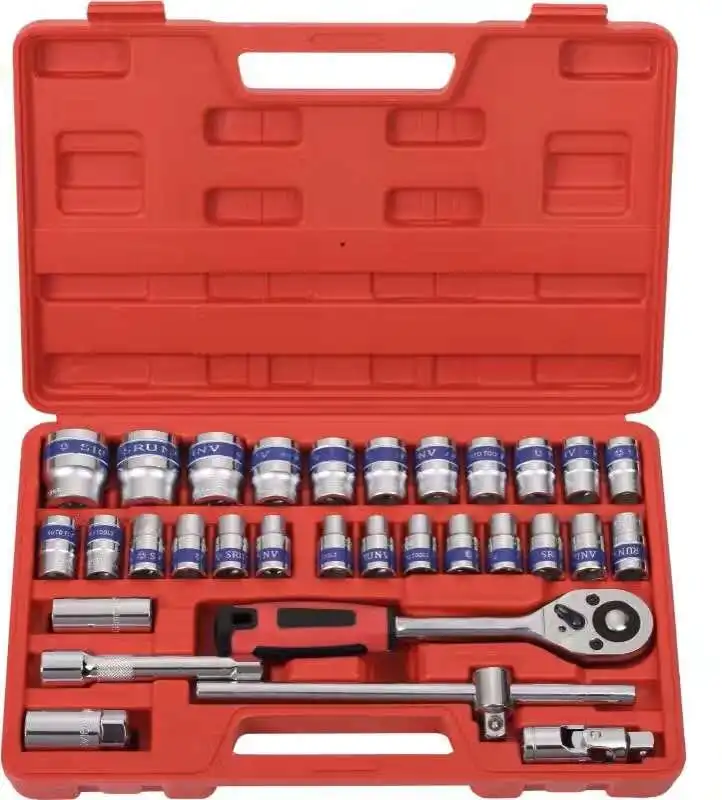 

Wholesale Price High Grade Auto Repair 31Pcs Socket Hand Tool Set With Plastic Case