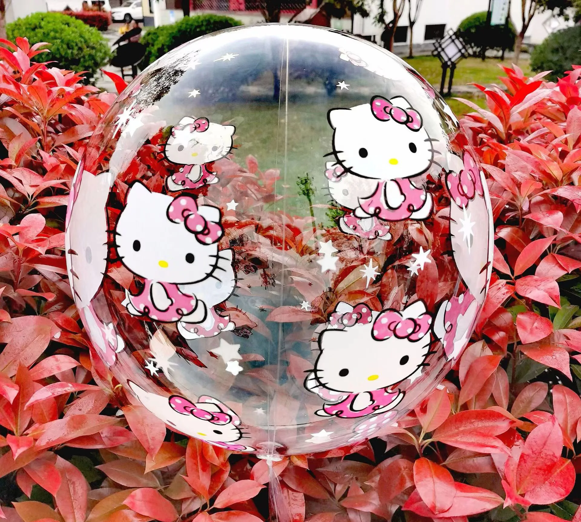 Мультяшные Hellos Kittys Kawaii печатные прозрачные шары День рождения вечерние
