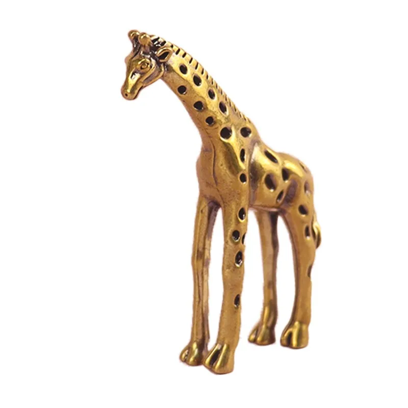 

Миниатюрная статуэтка жирафа из меди