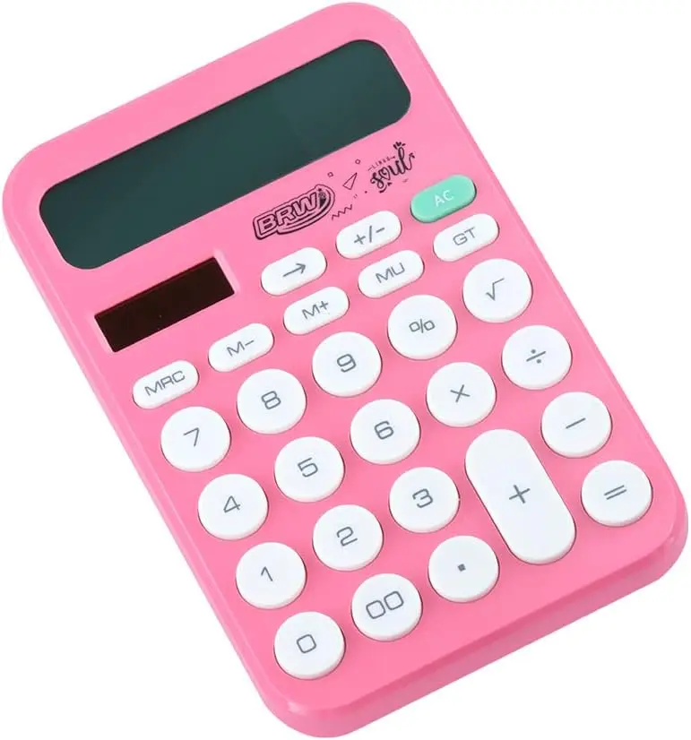 

Calculadora Grande 12 Digitos Soul Rosa