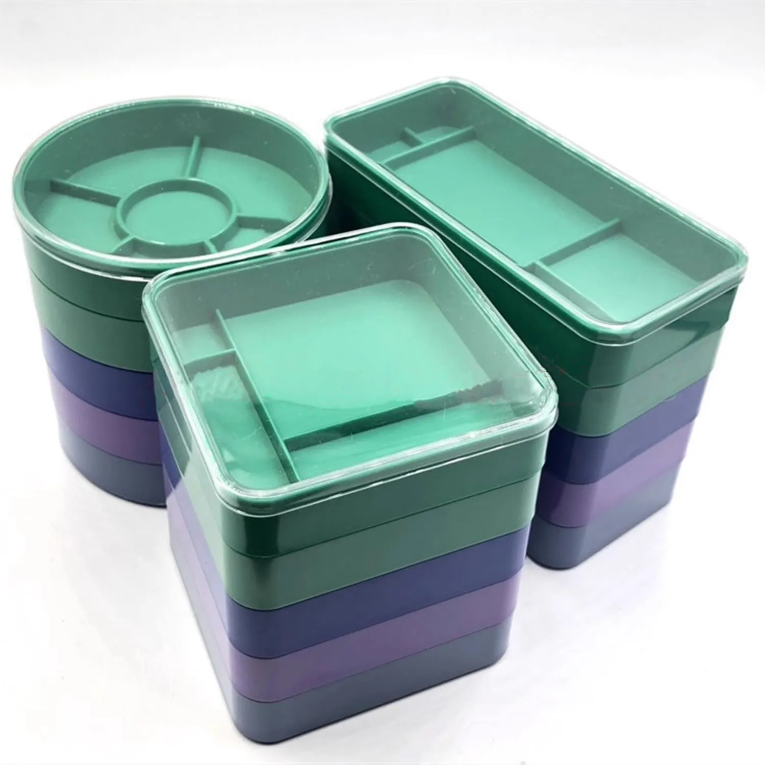 

Watch repair tool box, 5-layer parts box, movement accessories box, dust-proof box, separate compartments, dedicated box