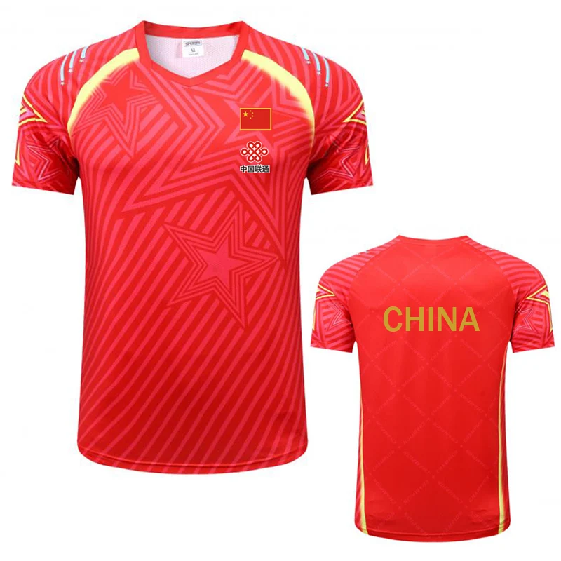 Новые футболки для настольного тенниса CHINA Team шорты мужчин женщин и детей