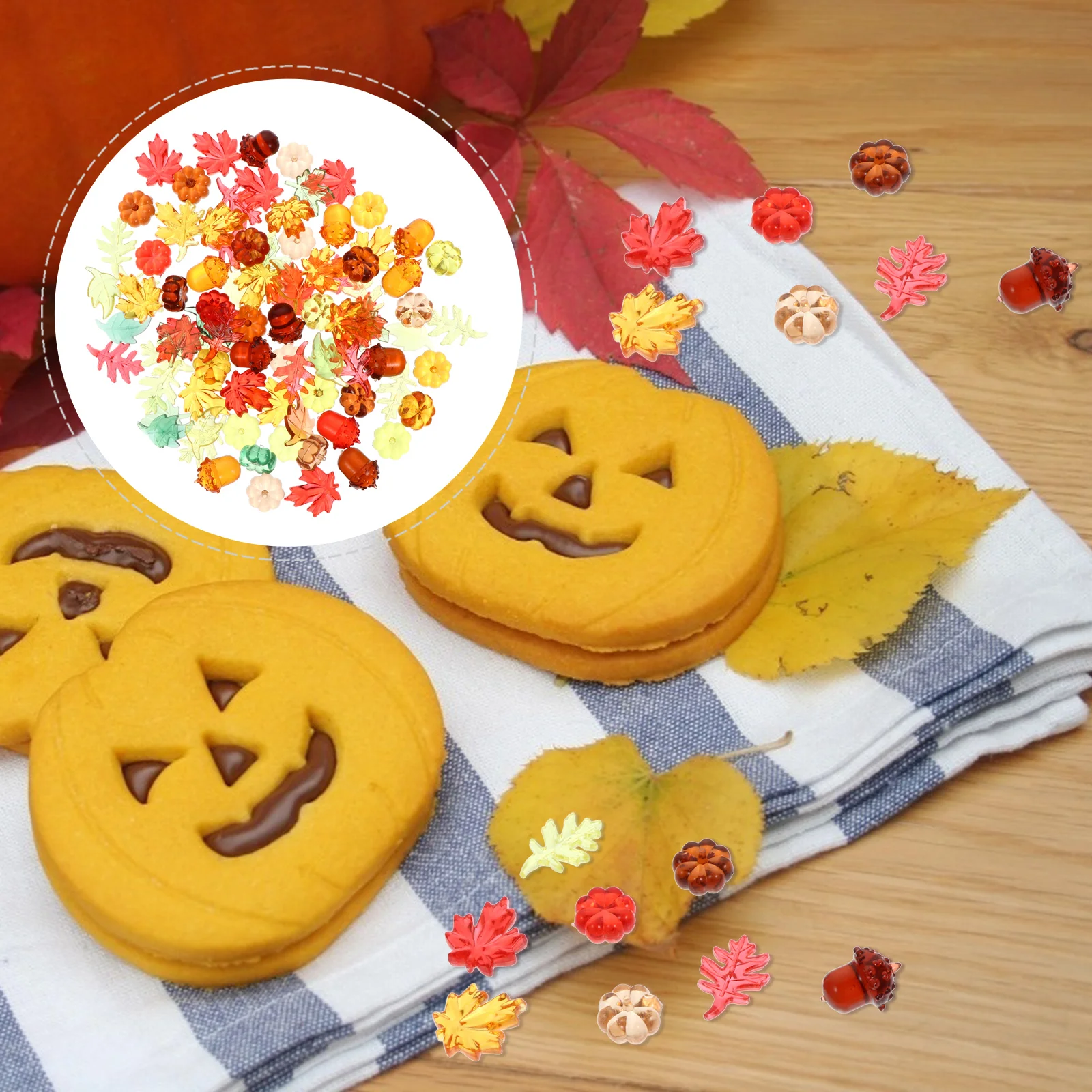 

Party Leaves Thanksgiving Leaf Maple Fake Mini Accessories Autumn Adornments Craft Pumpkin Fall Decorations Supplies Filler