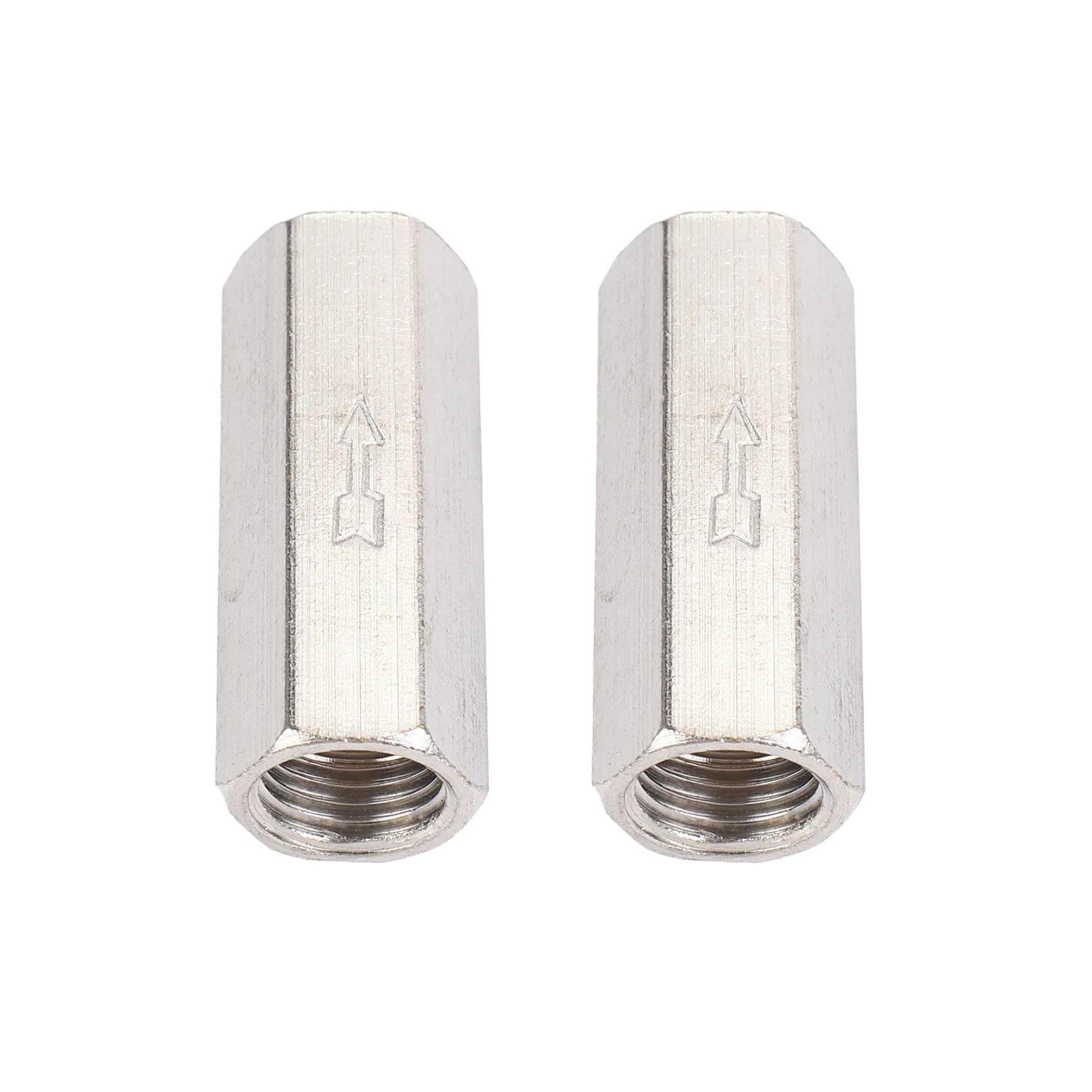 

2X Brass 1/4 inch Threaded BSPP Female Full Port One Way Air Check Gas Oil Water Valve