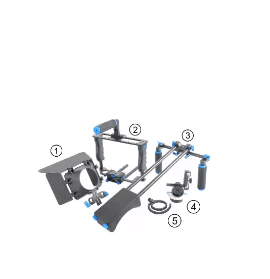 

Photo Studio Accessory Camera Stabilizer Support Cage Matte Box Focus D221 Slider track stabilization system DSLR Rig Movie Kit