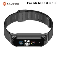 strap for xiaomi mi band 6 5 4 3 metal milanese bracelet on mi band wristband stainless steel mi band7 strap for miband 4 5 6 7
