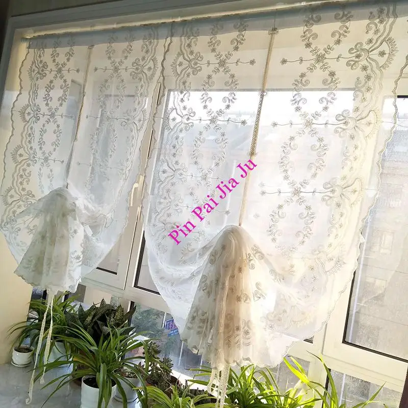 Современные белые вышитые цветы вуаль прозрачная тюль для спальни гостиной окна