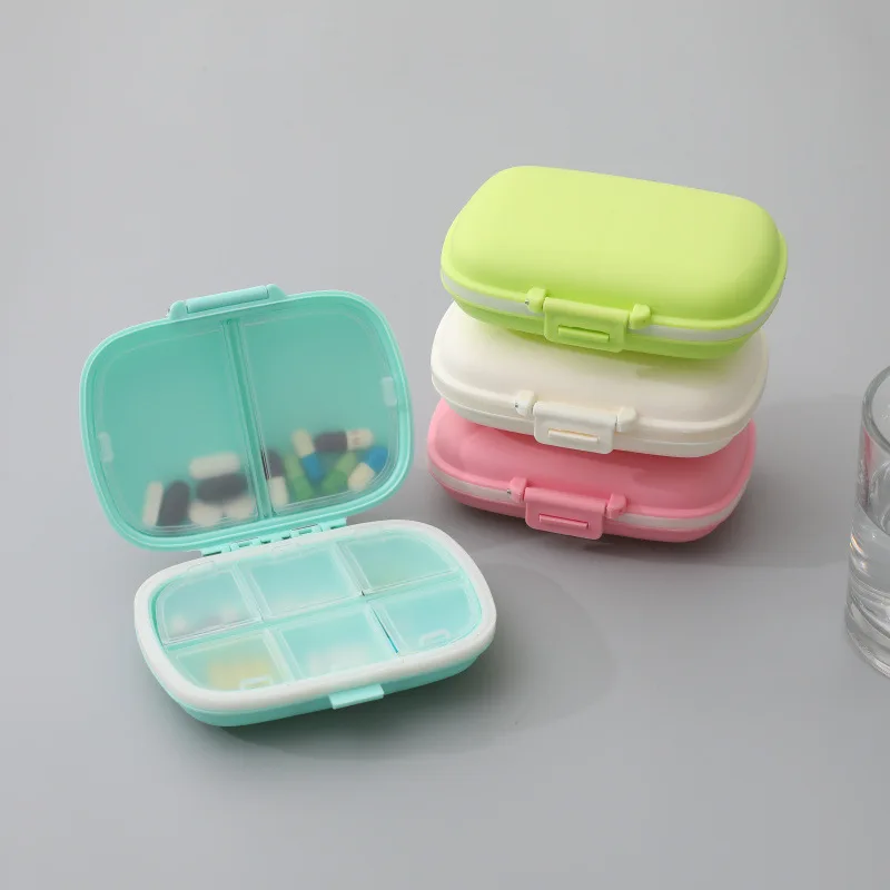 

Portable Travel Pill Case double layer 8 grids pill Medicine organizer container Tablet Pill Vitamin Storage Box Splitters Box
