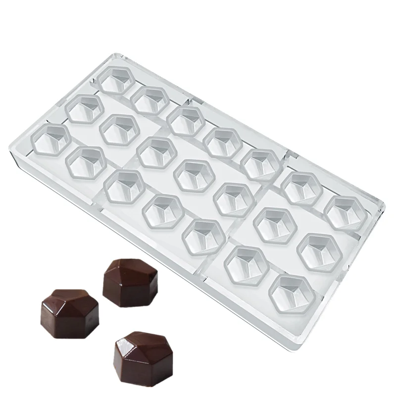 

Goldbaking New Arrival Diamond Shape Chocolate Mold Polycarbonate Chocolate Mould Candy Tray
