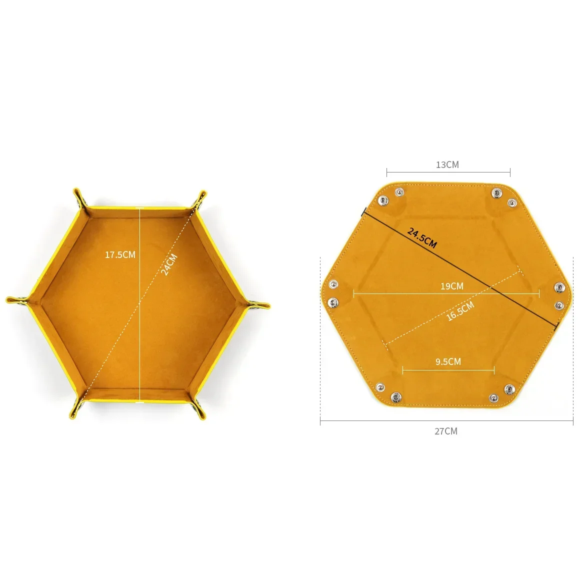 Вращающийся Складной Шестиугольный Поднос Для Игральных Костей С Подставкой