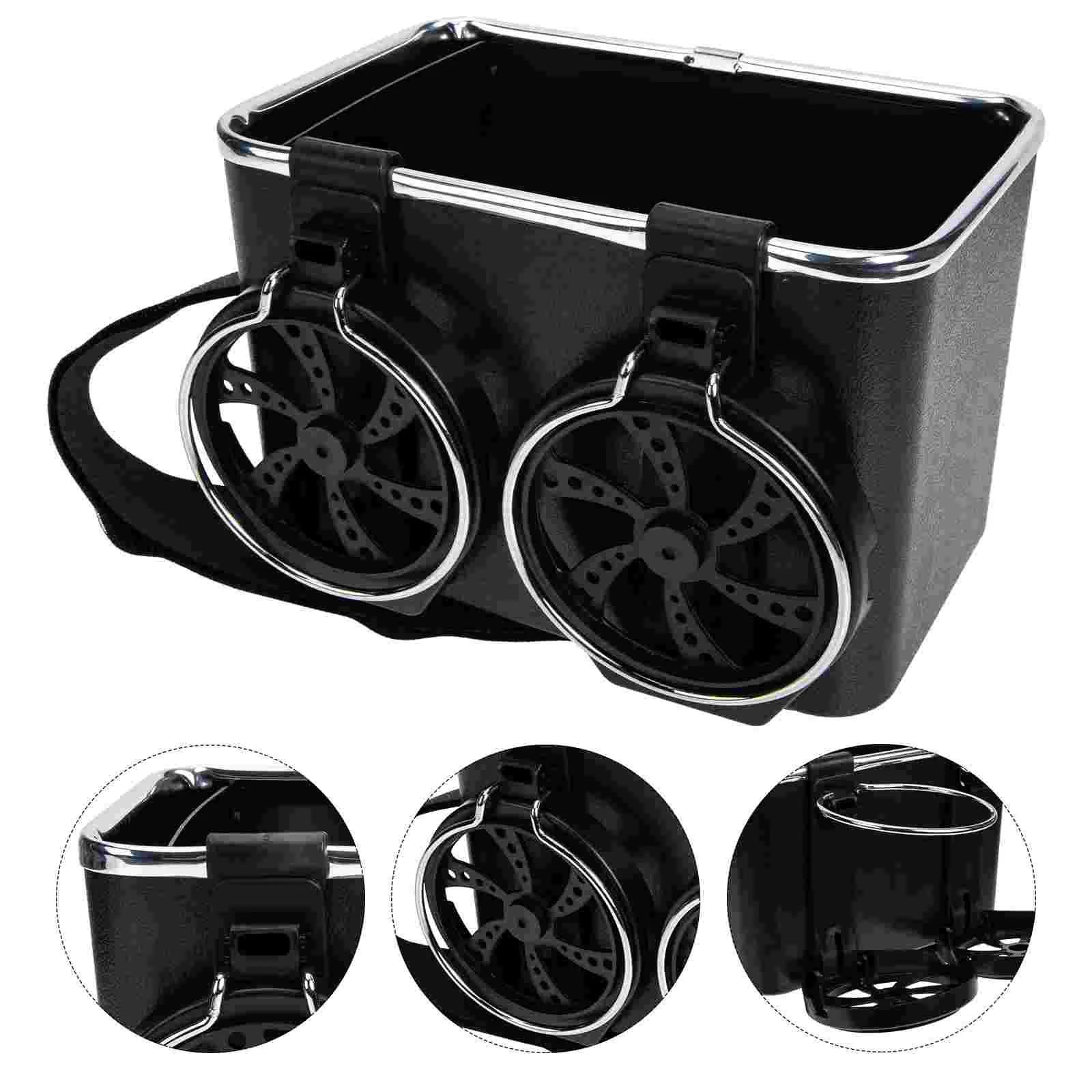 

Car Storage Box Center Console Organizer Console Organizer Box With Cup Holder