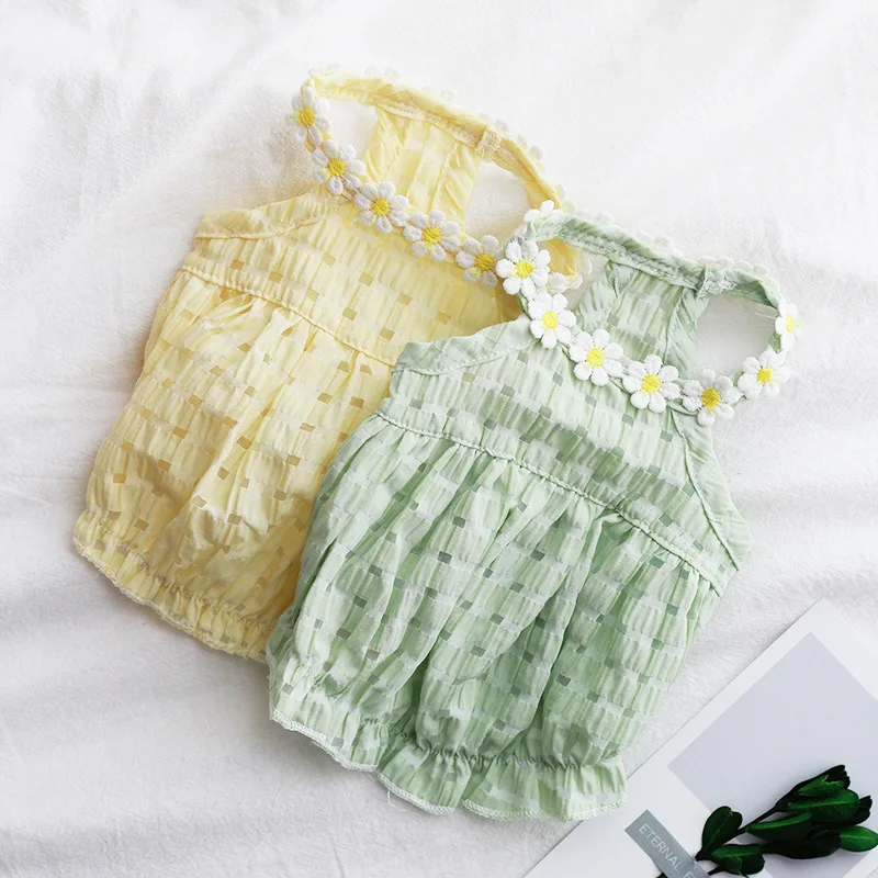 

Pet Skirt Teddy Bichon Pomeranian Cat Dog Clothes Summer Thin Section Small Dog Spring and Summer Clothes