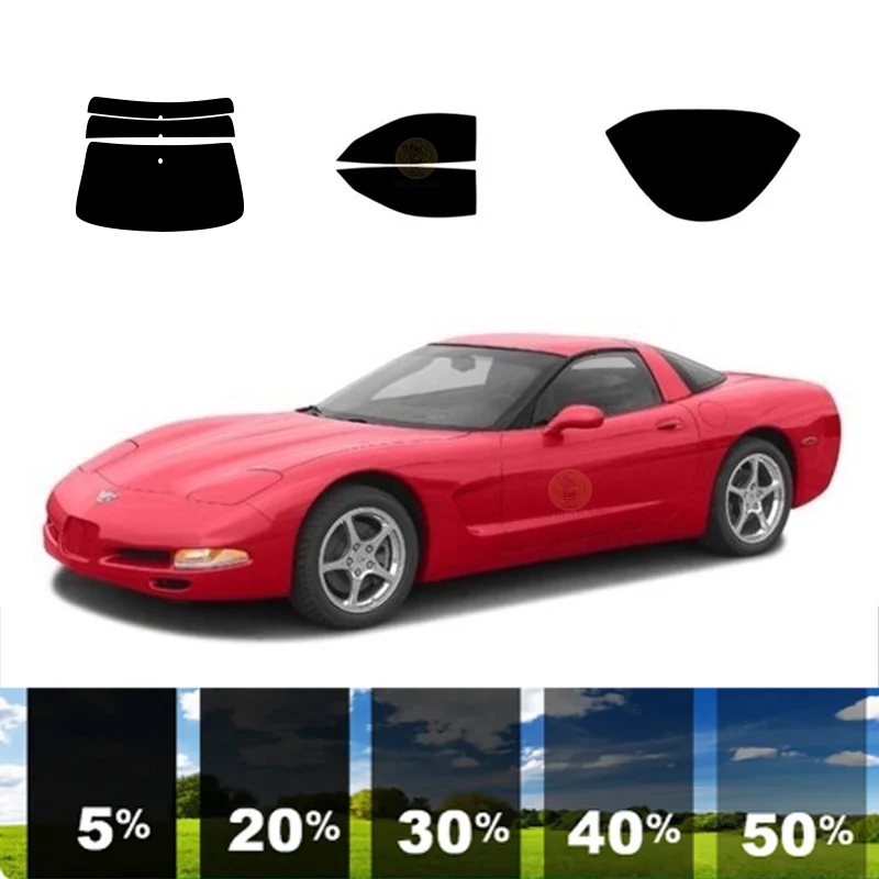 Предварительно вырезанная съемная тонировочная пленка для окон автомобиля 100%