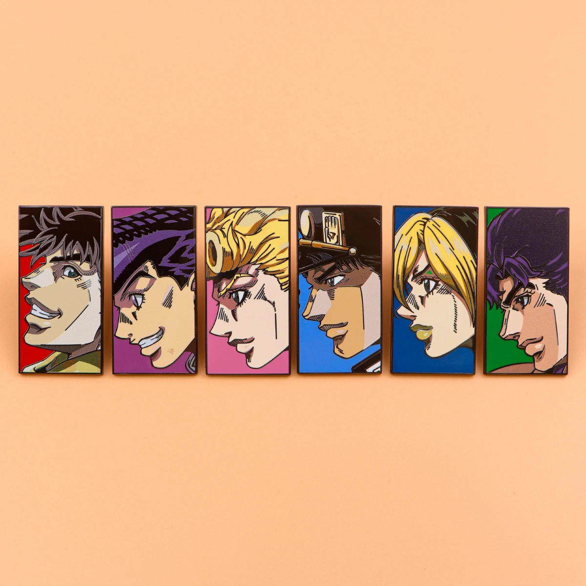 Аниме Kujo Jotaro булавки для рюкзака жесткая эмалированная булавка значки портфеля