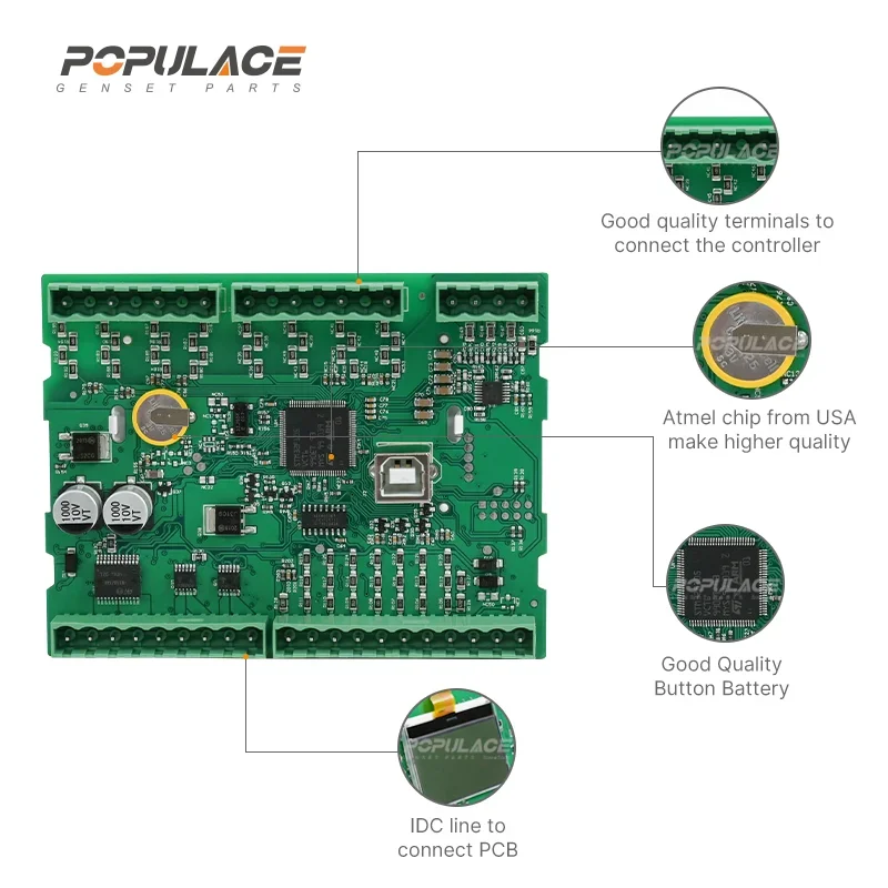 Модуль панели управления генератором POPULACE с автоматическим запуском DSE Deepsea ATS AMF