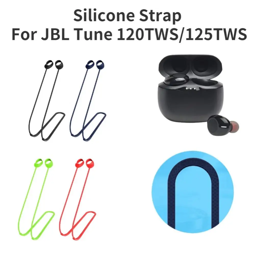 

Soft Anti Lost Rope Sweat-proof Silicone Headphone Strap Waterproof Neck-hanging Strap Smart Accessories