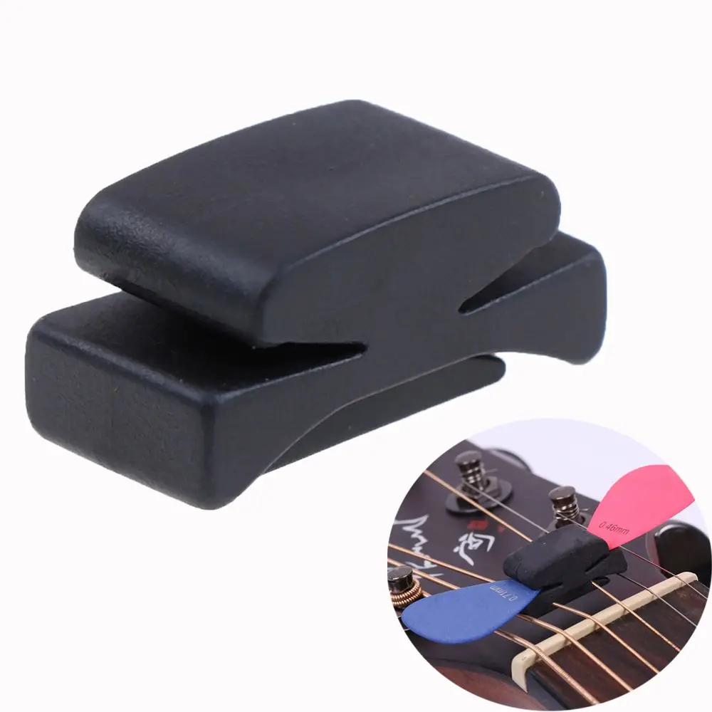 

1Pc Guitar Bass Rubber Ukulele Guitar Accessories Guitar Picks Holder Clip String holder