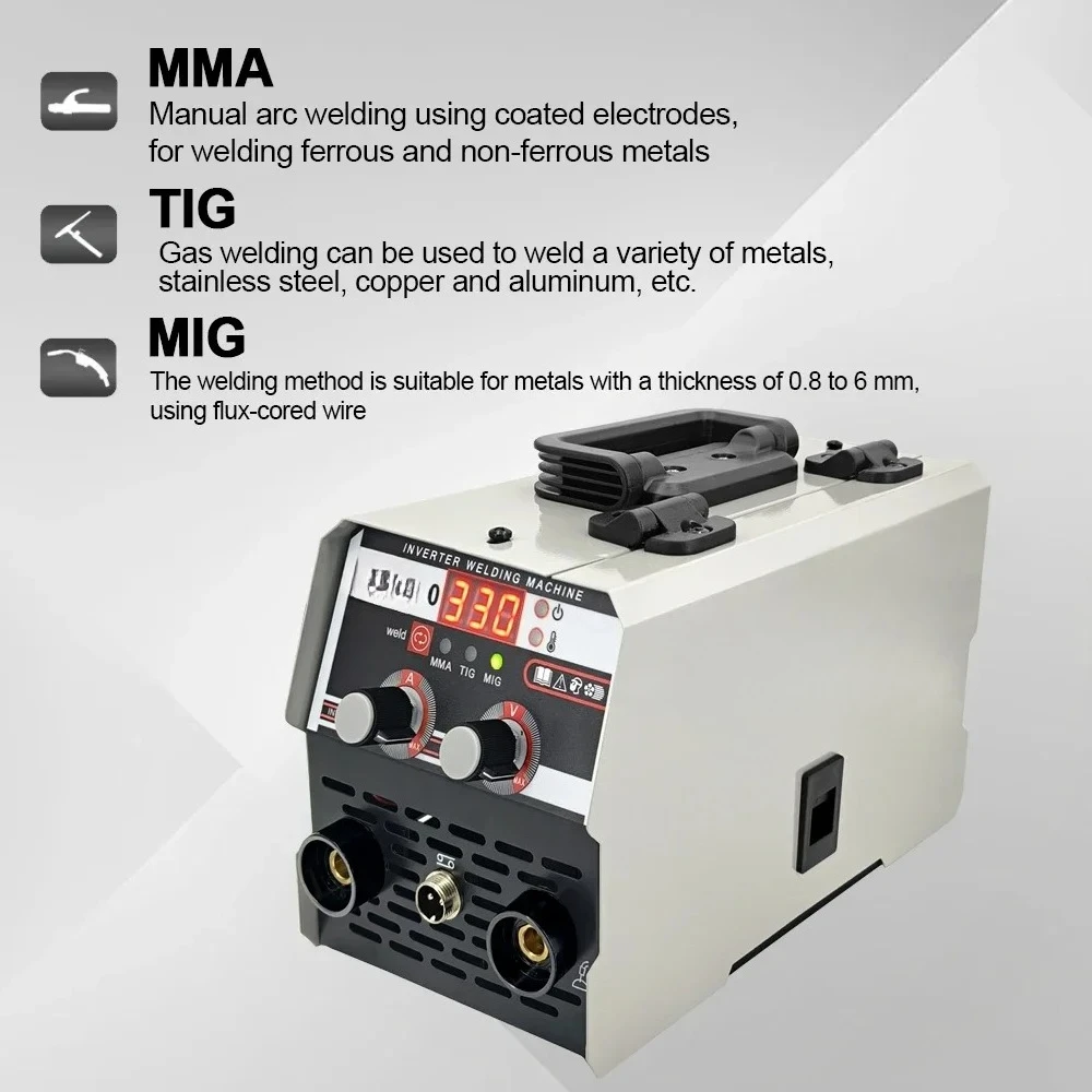 Фото Золотой продавец Машинное мышление MIG TIG MMA 3 en 1, полуавтоматическое, успокаивает портативную onduleur 330А, 110 В-220 В, sans fer à sou №3