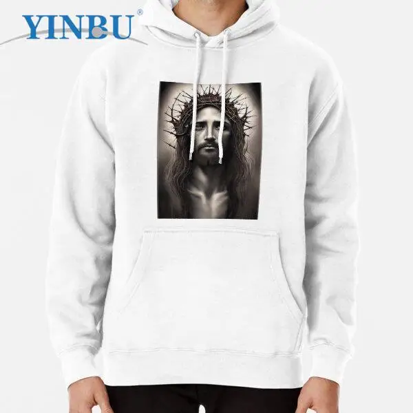 

Сезон с изображением Иисуса, пуловер с капюшоном, мужские толстовки, новая мужская одежда, модные толстовки