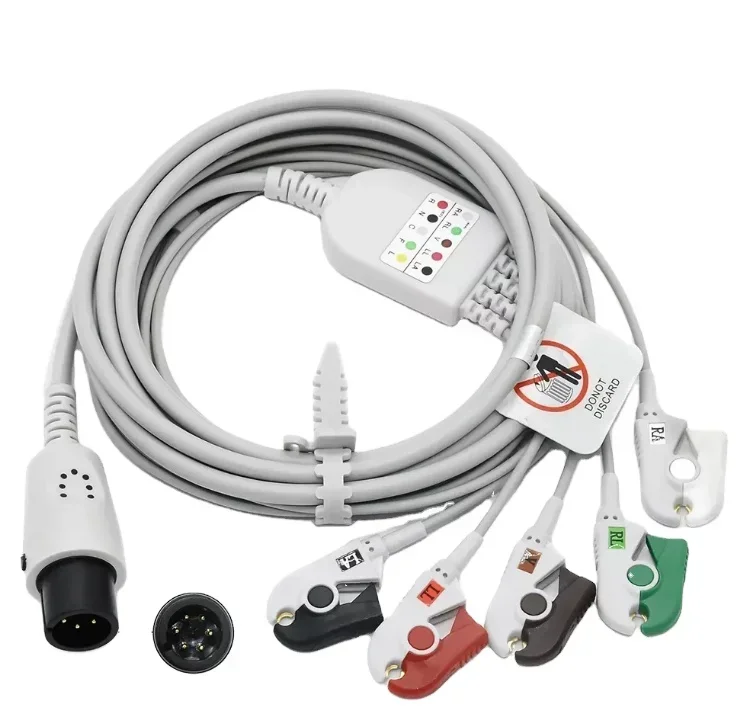 Свинцовый ЭКГ-кабель CSI 5 с клипсой